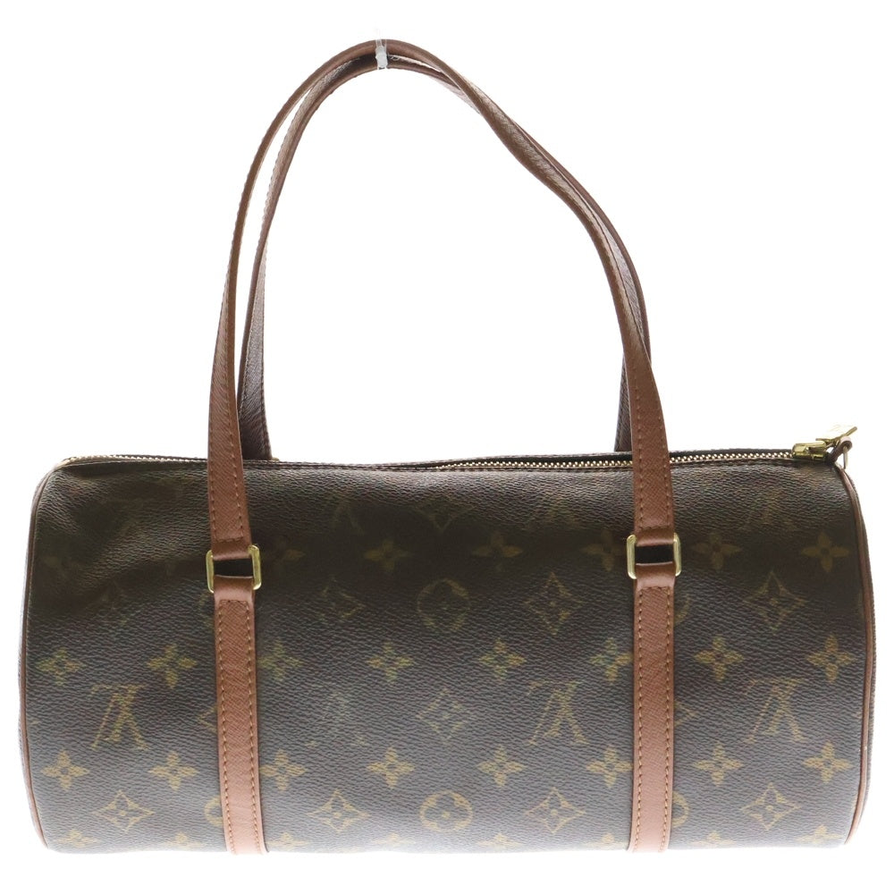 LOUIS VUITTON(ルイヴィトン) モノグラム パピヨン30 ポーチ付 レザー ハンドバッグ ブラウン レディース M51365