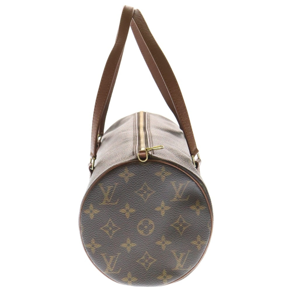 LOUIS VUITTON(ルイヴィトン) モノグラム パピヨン30 ポーチ付 レザー ハンドバッグ ブラウン レディース M51365