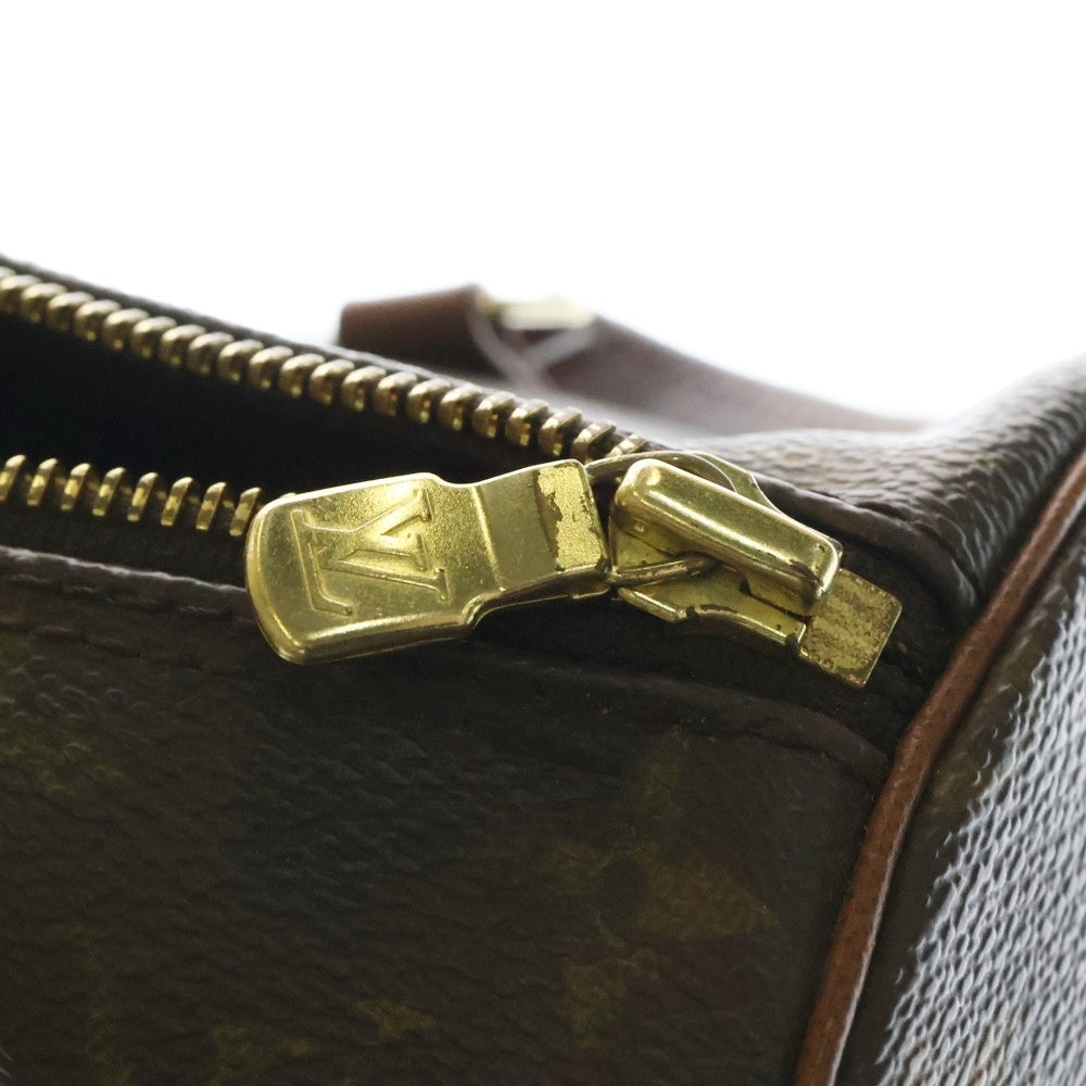 LOUIS VUITTON(ルイヴィトン) モノグラム パピヨン30 ポーチ付 レザー ハンドバッグ ブラウン レディース M51365
