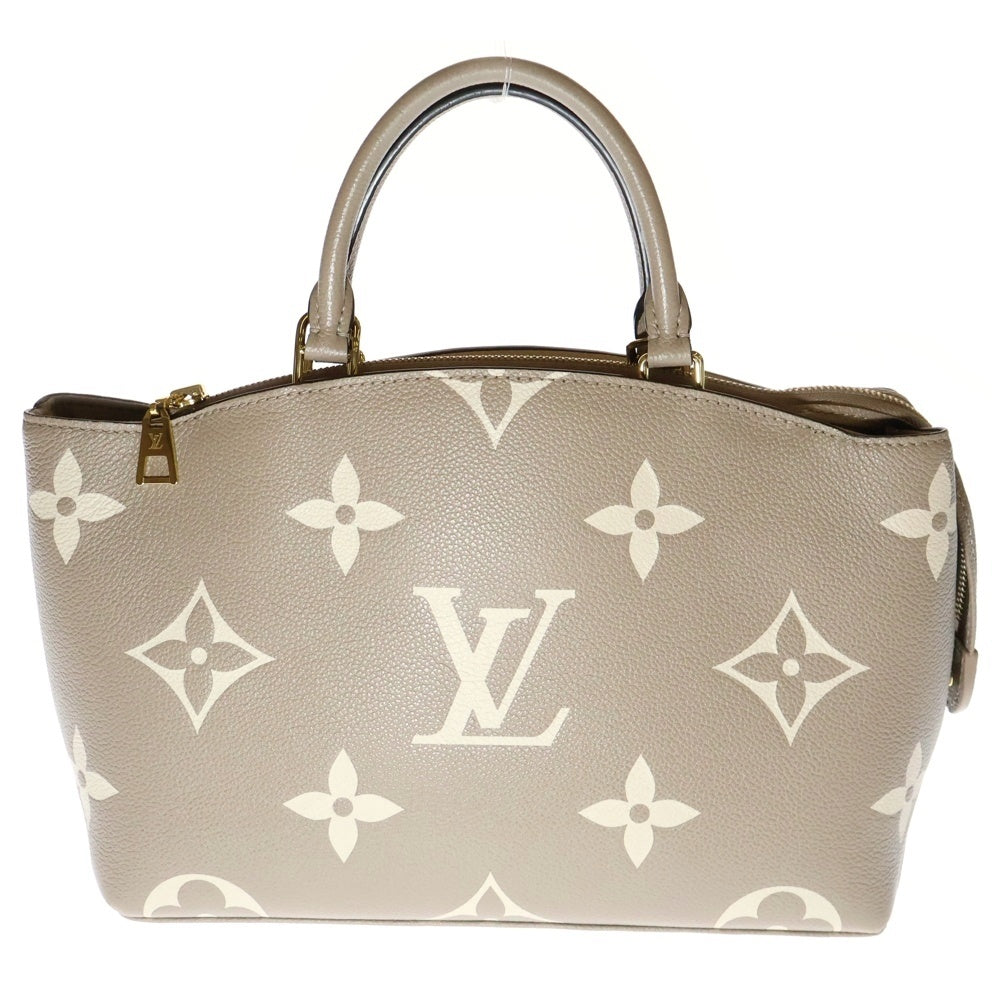 LOUIS VUITTON(ルイヴィトン) プティパレPM バイカラー モノグラム アンプラント 2WAY レザー ハンド ショルダーバッグ ゴールド金具 ベージュ M58914 RFID