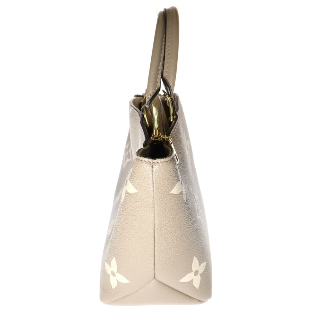 LOUIS VUITTON(ルイヴィトン) プティパレPM バイカラー モノグラム アンプラント 2WAY レザー ハンド ショルダーバッグ ゴールド金具 ベージュ M58914 RFID