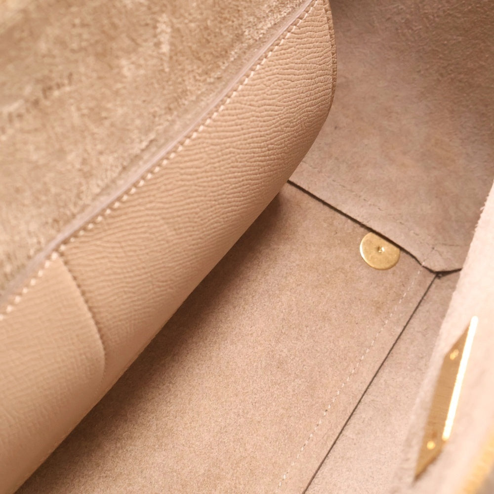 CELINE(セリーヌ) ベルトバッグ 2WAYバッグ ショルダーバッグ ハンドバッグ ゴールド金具 スモール レザー ベージュ