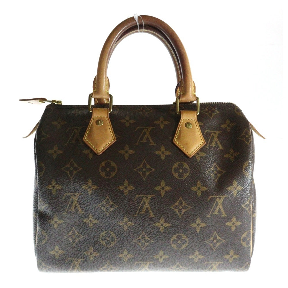 LOUIS VUITTON(ルイヴィトン) モノグラム スピーディ25 ミニボストンバッグ ハンドバッグ ブラウン ゴールド金具 レザー×PVC M41109