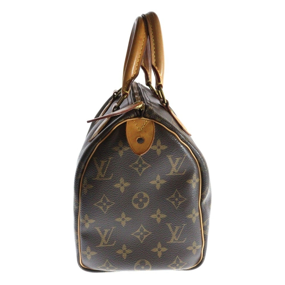 LOUIS VUITTON(ルイヴィトン) モノグラム スピーディ25 ミニボストンバッグ ハンドバッグ ブラウン ゴールド金具 レザー×PVC M41109