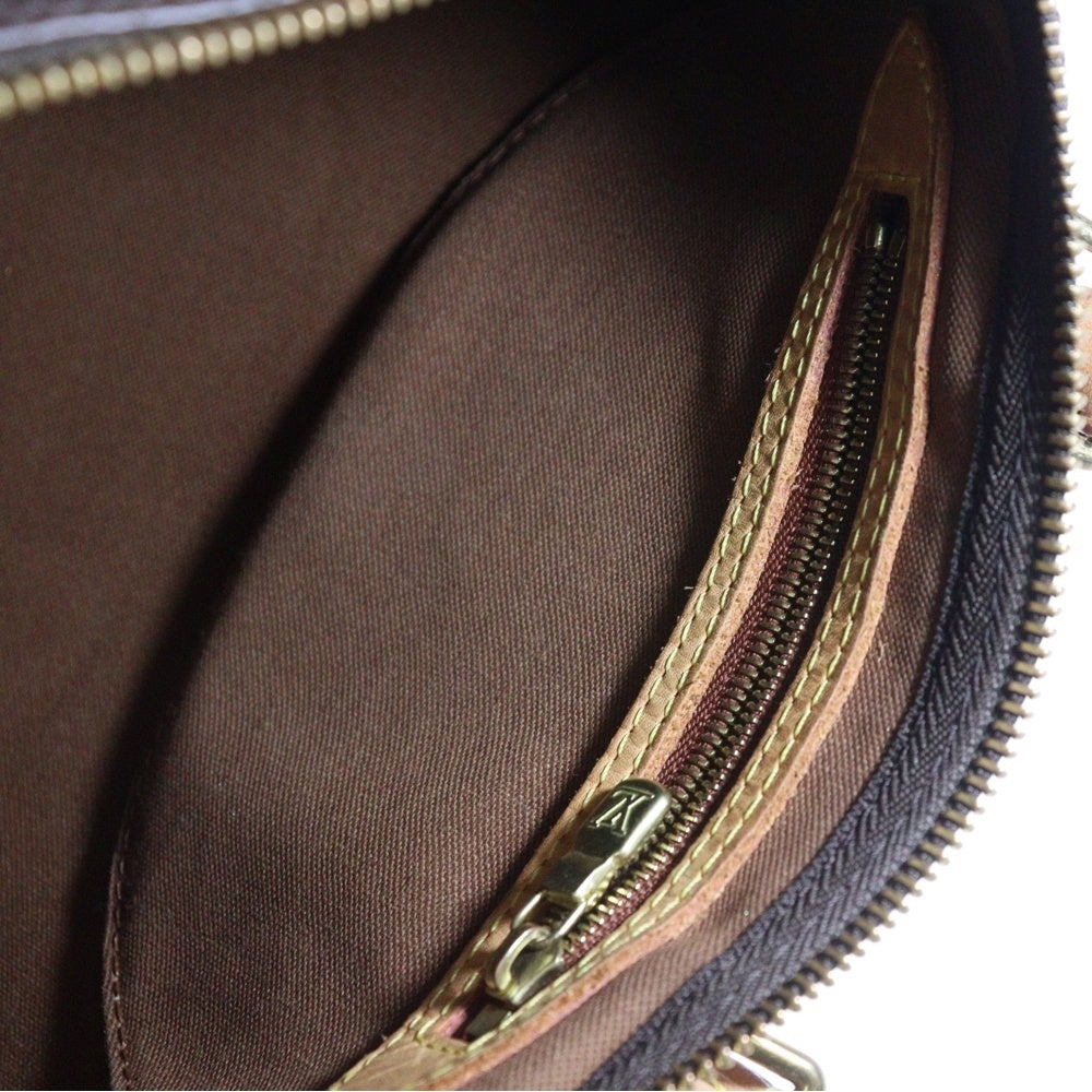 LOUIS VUITTON(ルイヴィトン) モノグラム スピーディ25 ミニボストンバッグ ハンドバッグ ブラウン ゴールド金具 レザー×PVC M41109