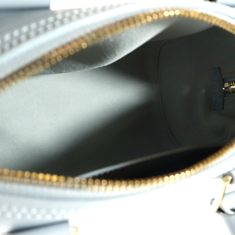 CELINE(セリーヌ) キュイル トリオンフスモールボストン ブルー レザー 2WAY ハンドバッグ ショルダーバッグ