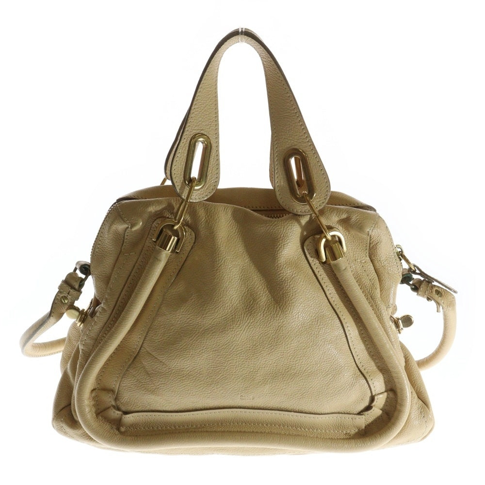 Chloe(クロエ) パラティ 2WAY レザーハンドバッグ ショルダーバッグ ベージュ レディース