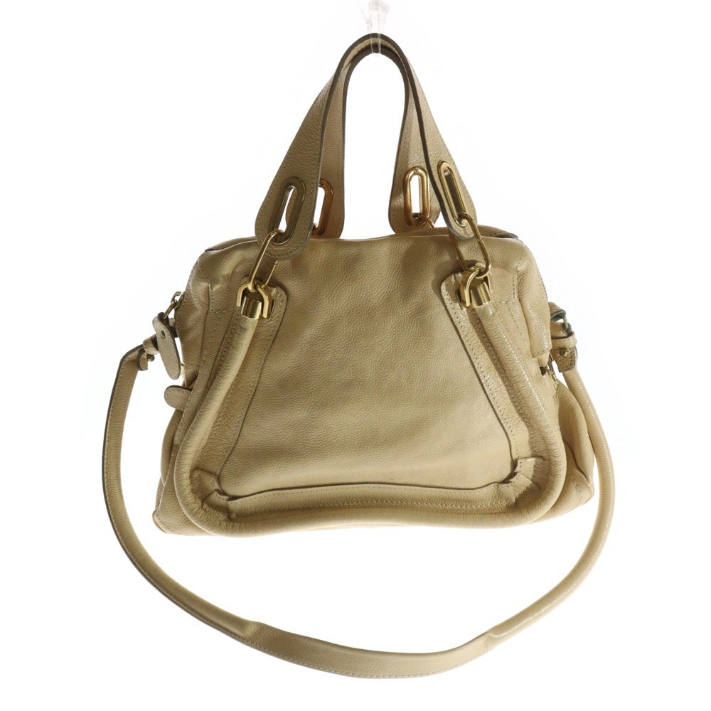 Chloe(クロエ) パラティ 2WAY レザーハンドバッグ ショルダーバッグ ベージュ レディース