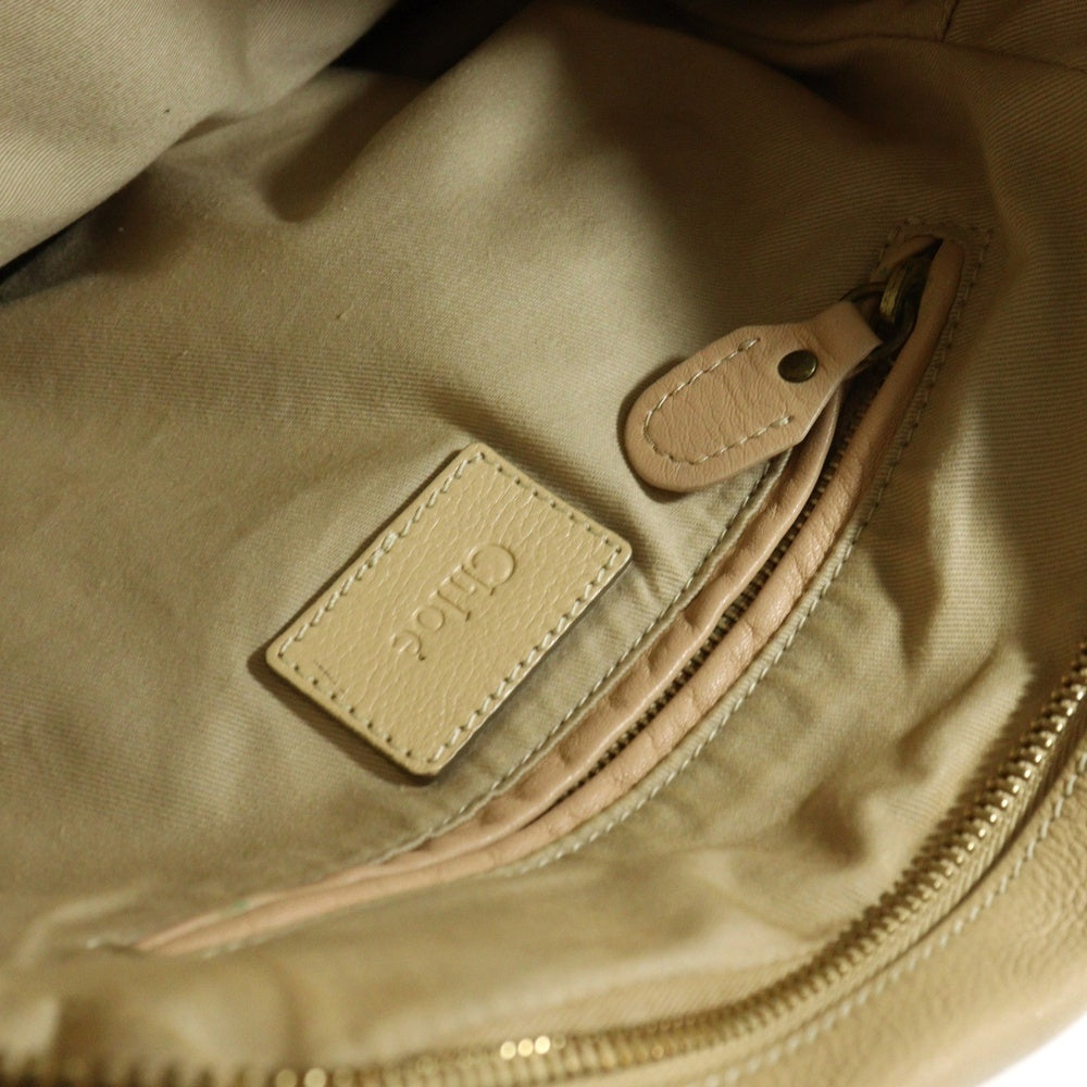Chloe(クロエ) パラティ 2WAY レザーハンドバッグ ショルダーバッグ ベージュ レディース