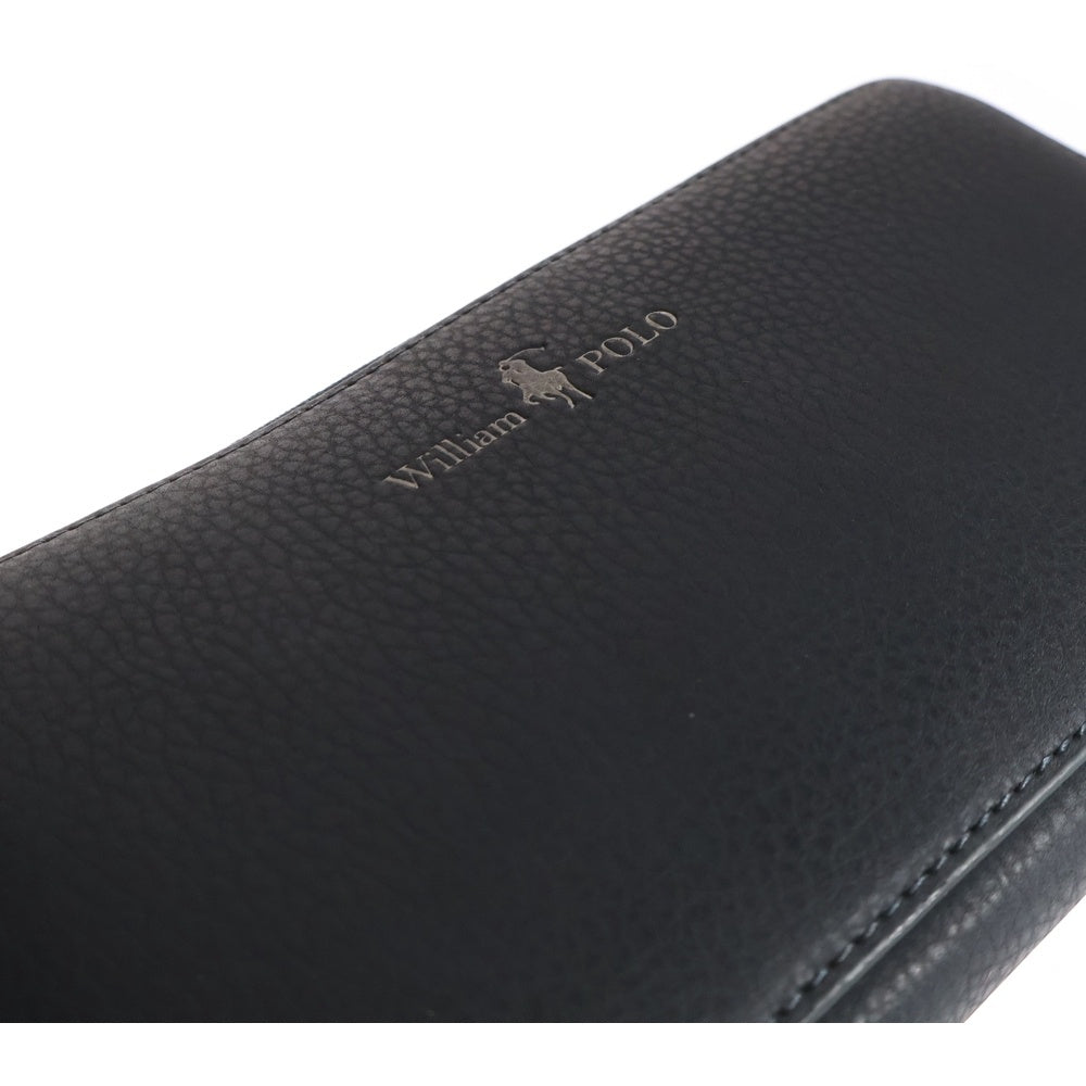 RALPH LAUREN(ラルフローレン) ロゴレザーロングウォレット 長財布 ブルー 〇