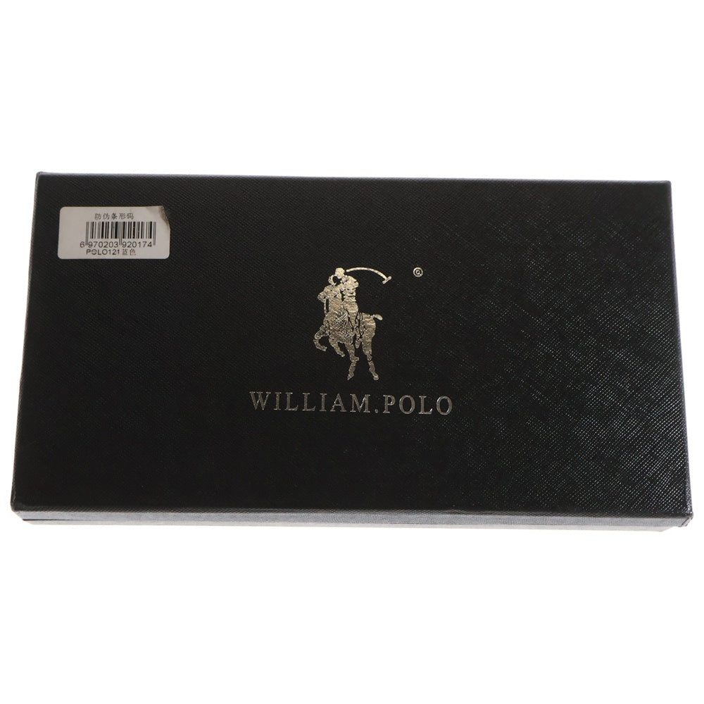 RALPH LAUREN(ラルフローレン) ロゴレザーロングウォレット 長財布 ブルー 〇