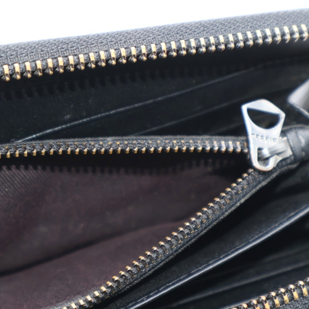 DIESEL(ディーゼル) ロゴレザーロングウォレット 長財布 ブルー