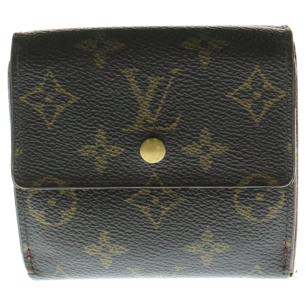 LOUIS VUITTON(ルイヴィトン) モノグラム ポルトモネ ビエカルトクレディ レザーコンパクトウォレット 二つ折り財布 ブラウン M61652