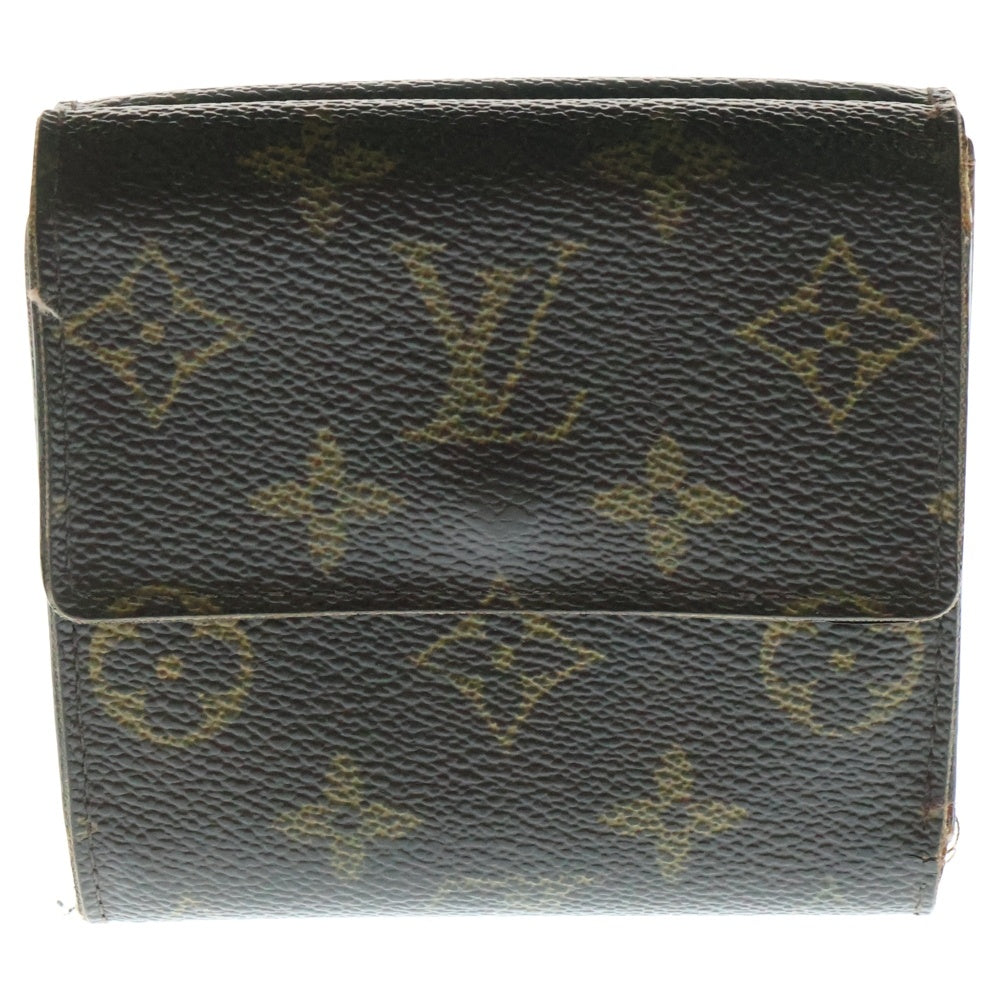 LOUIS VUITTON(ルイヴィトン) モノグラム ポルトモネ ビエカルトクレディ レザーコンパクトウォレット 二つ折り財布 ブラウン M61652