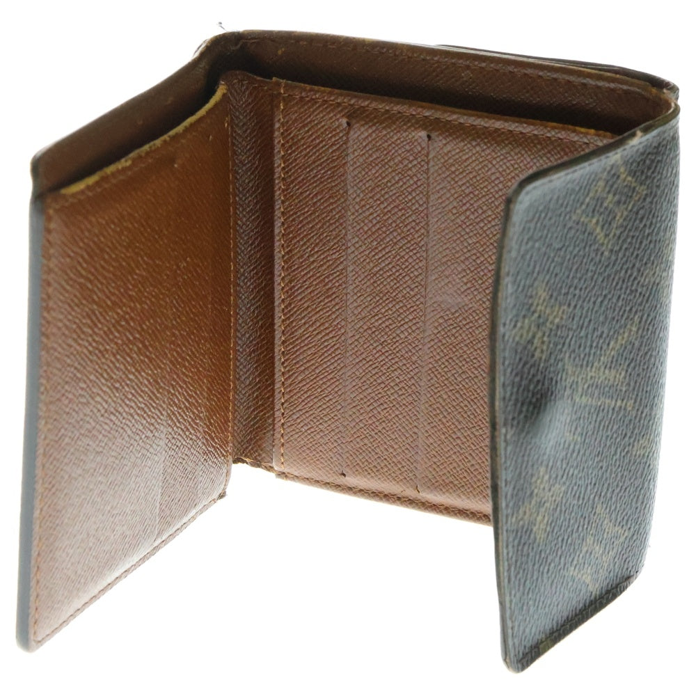 LOUIS VUITTON(ルイヴィトン) モノグラム ポルトモネ ビエカルトクレディ レザーコンパクトウォレット 二つ折り財布 ブラウン M61652