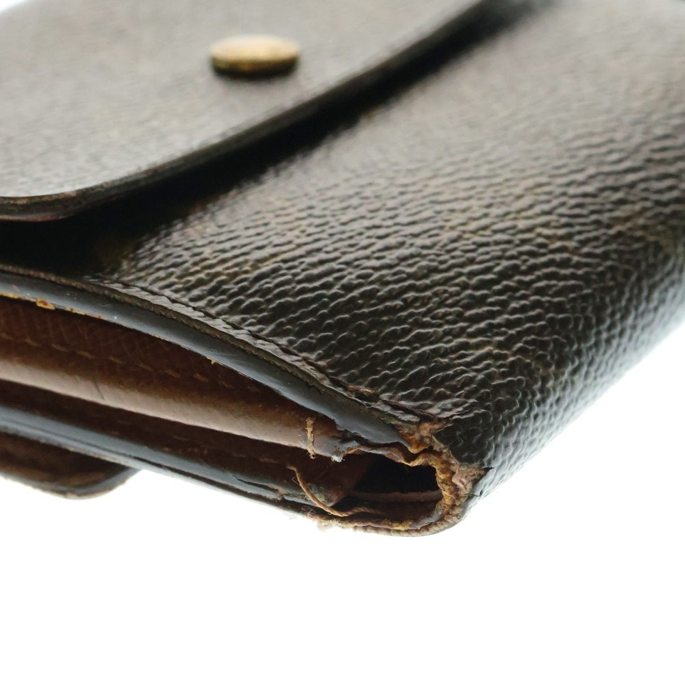 LOUIS VUITTON(ルイヴィトン) モノグラム ポルトモネ ビエカルトクレディ レザーコンパクトウォレット 二つ折り財布 ブラウン M61652