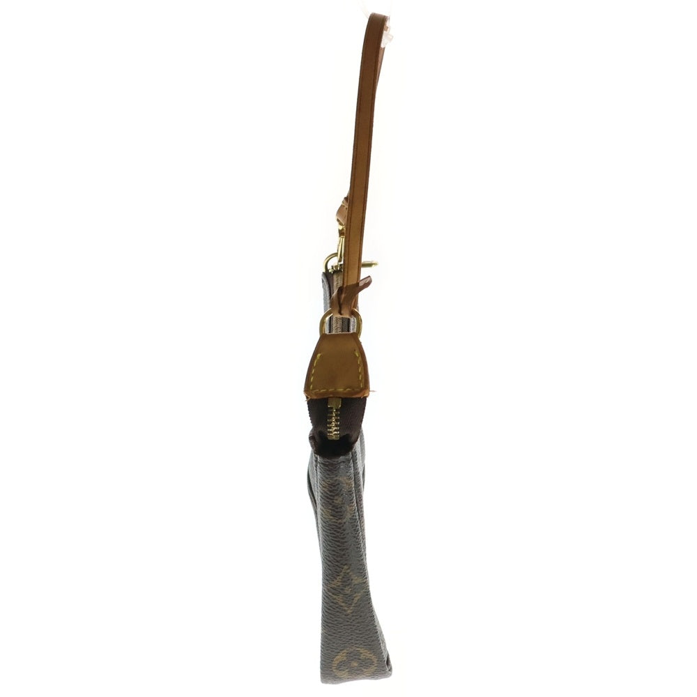 LOUIS VUITTON(ルイヴィトン) ポシェット アクセソワール モノグラム PVC レザー アクセサリーポーチ ハンドバッグ ゴールド金具 ブラウン M51980