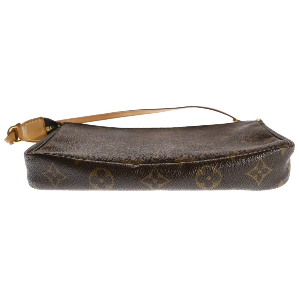 LOUIS VUITTON(ルイヴィトン) ポシェット アクセソワール モノグラム PVC レザー アクセサリーポーチ ハンドバッグ ゴールド金具 ブラウン M51980