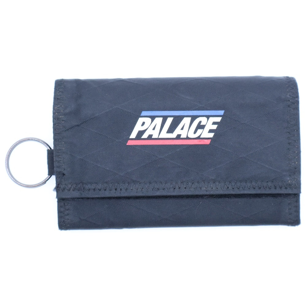 Palace Skateboards(パレススケートボーズ) ロゴプリント ベルクロ パスケース カードケース ブラック