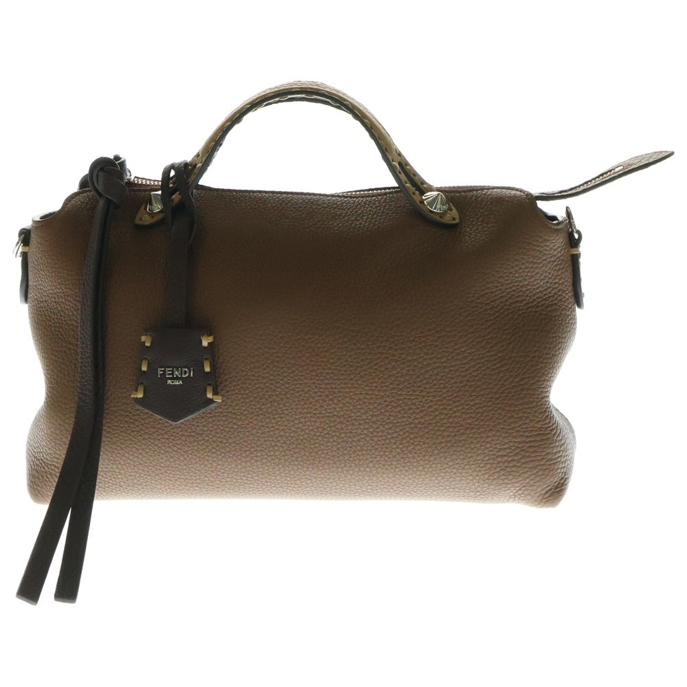 FENDI(フェンディ) バイザウェイ セレリア ミニ 2way ハンドバッグ ショルダーバッグ ブラウン レザー 8BS098