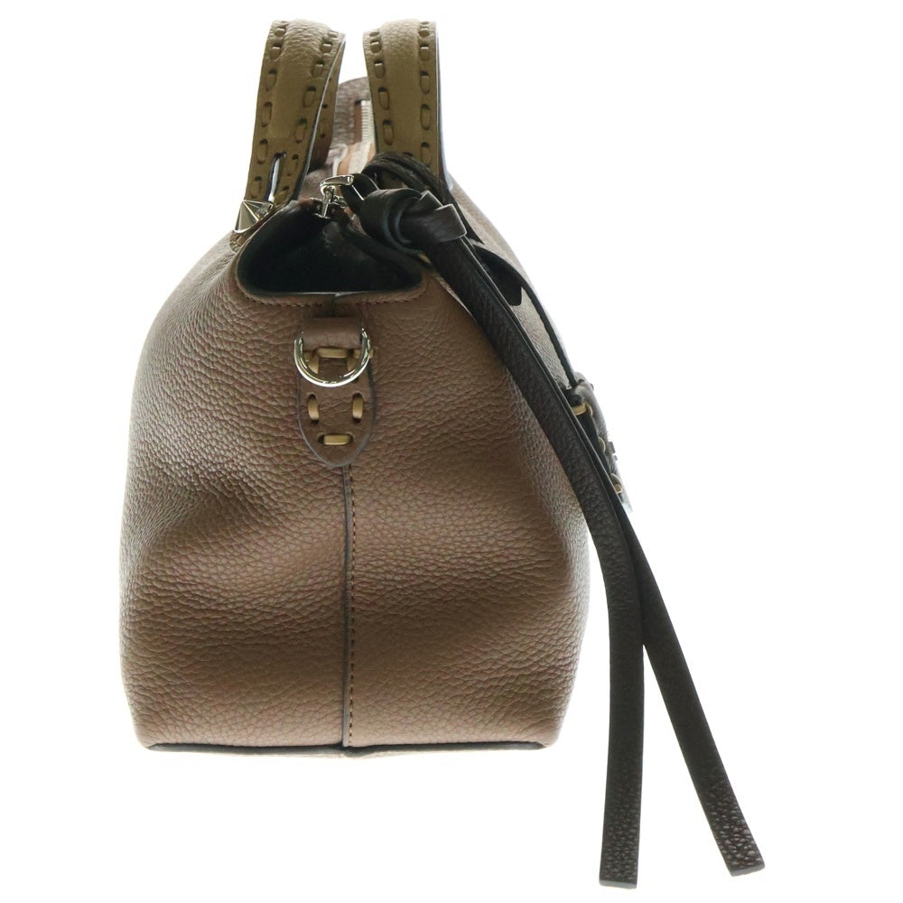 FENDI(フェンディ) バイザウェイ セレリア ミニ 2way ハンドバッグ ショルダーバッグ ブラウン レザー 8BS098