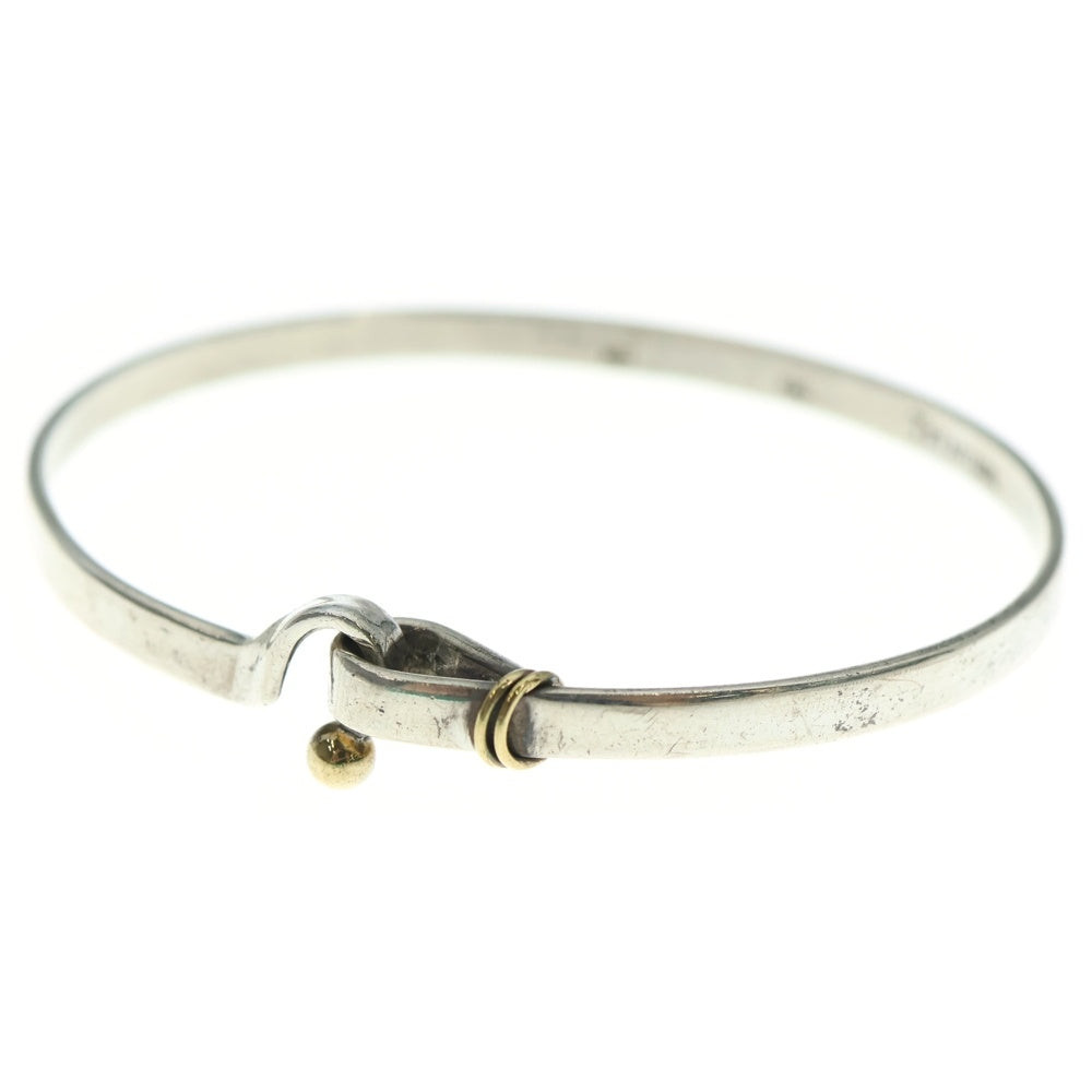 TIFFANY&Co(ティファニー) フック&アイバングル ブレスレット シルバー×ゴールド