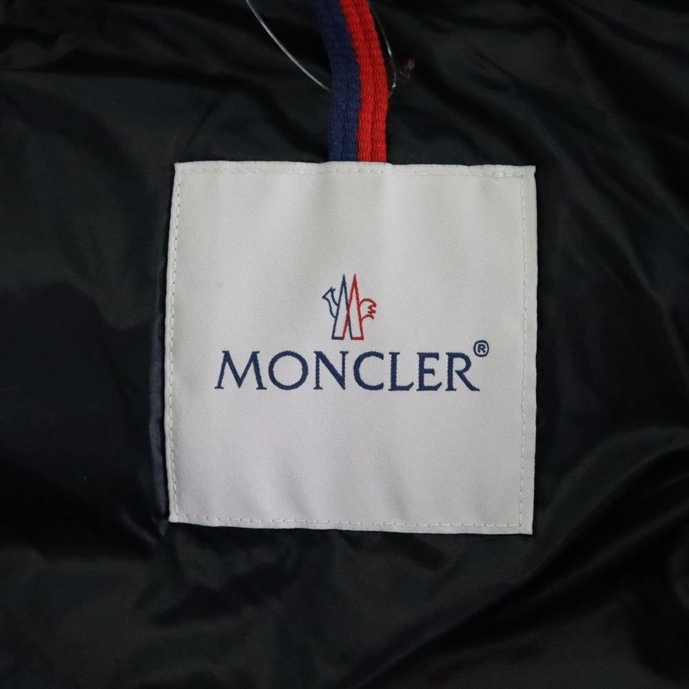 MONCLER(モンクレール) 23AW VEZERE ヴェゼール ワッペンロゴ フーデッド ジップアップ ダウンジャケット ブラック I20911A00044 53333