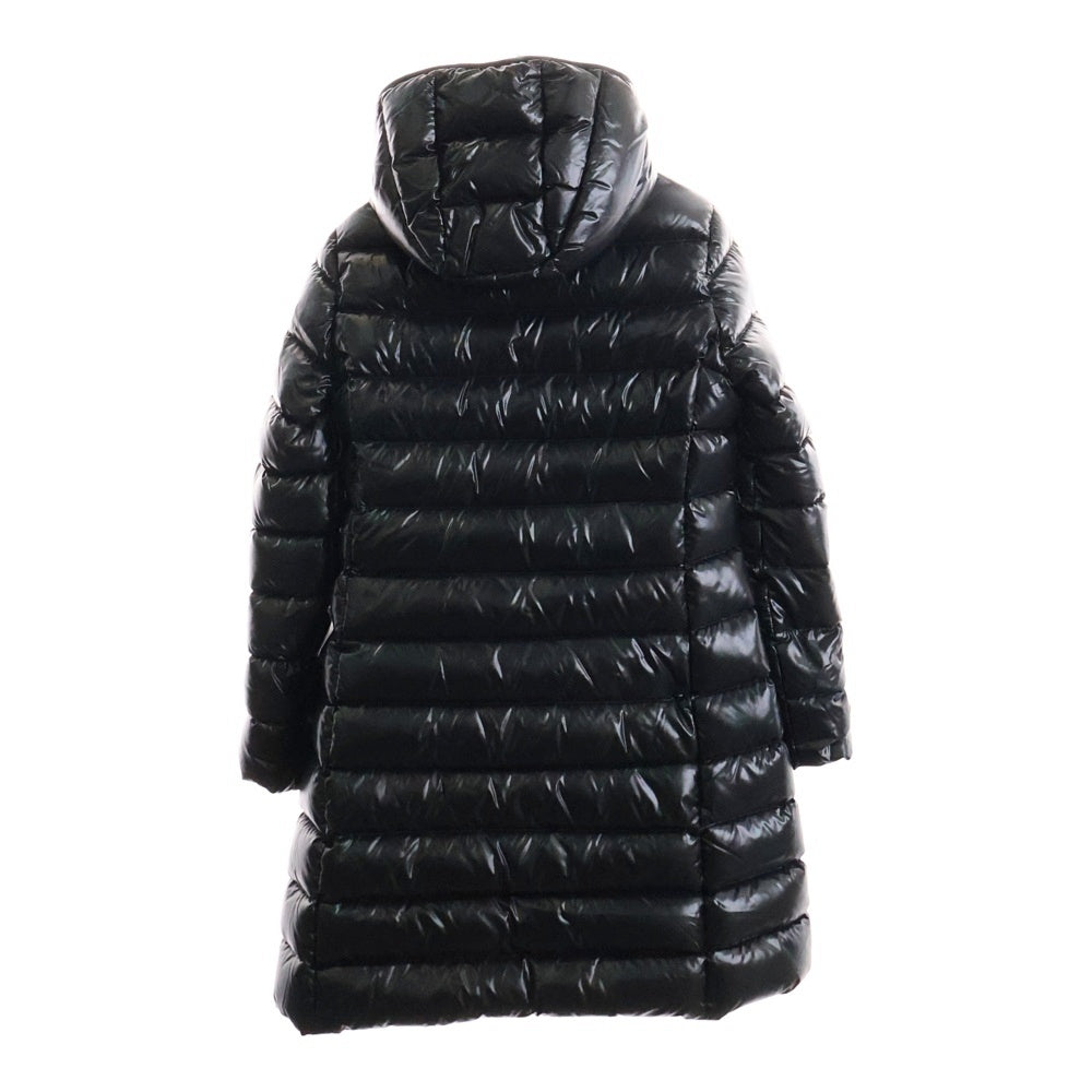 MONCLER(モンクレール) 21AW MOKA モカ フーデッド ジップアップ ダウン ロング ジャケット コート ブラック キッズ レディース G29541C50110 68950