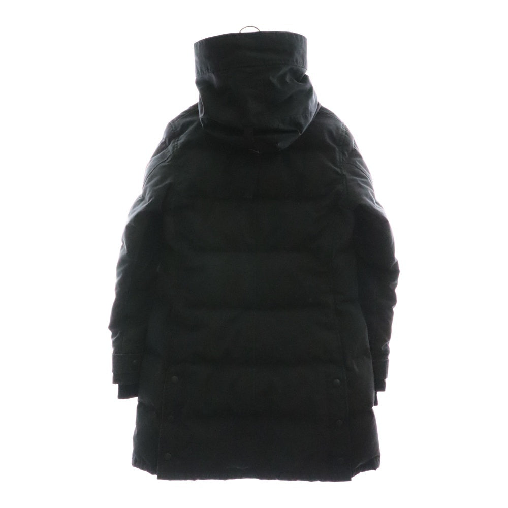 CANADA GOOSE(カナダグース) SHELBURNE PARKA シェルバーン パーカー ワッペンロゴ フーデッド ダウン ロング ジャケット コート ブラック レディース 3802LA