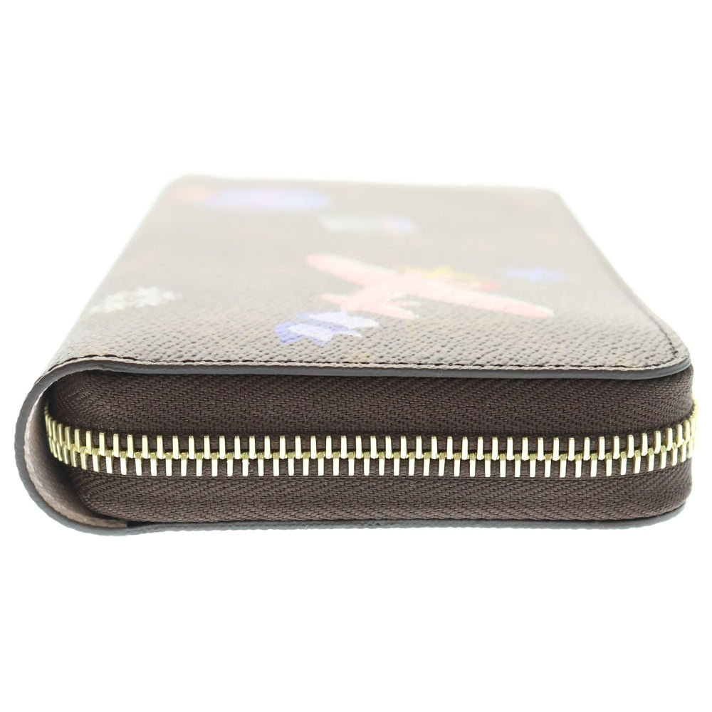 LOUIS VUITTON(ルイヴィトン) ヴィヴィエンヌ ウィンター トラベル ジッピーウォレット モノグラム PVC LVクリスマス アニメーション ロングウォレット 長財布 ゴールド金具 ブラウン M26256