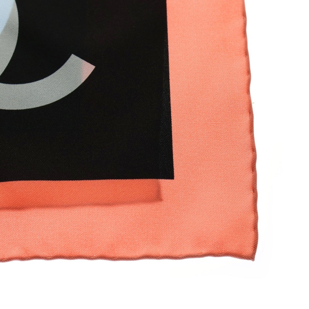 CHANEL(シャネル) 22SS ココマーク ロゴ シルクスカーフ ブラック