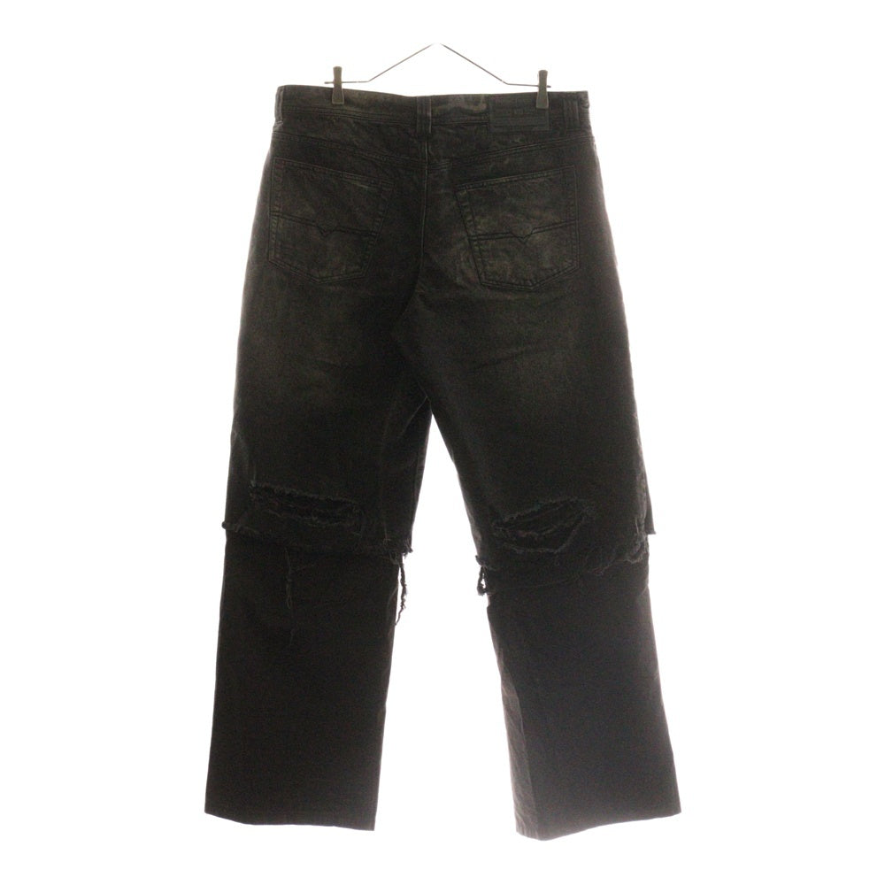 DIESEL ダメージ加工 ワイドレッグデニム d-rise 32inch ディーゼル D