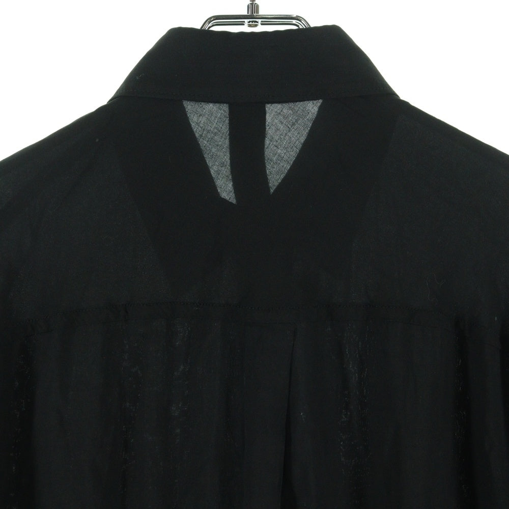 Ground Y(グラウンドワイ) 19AW ×ONE PIECE ワンピース フランキー グラフィックプリント ジグソーパズル カットアウト レーヨン ロング 長袖シャツ ブラック GC-B22-202