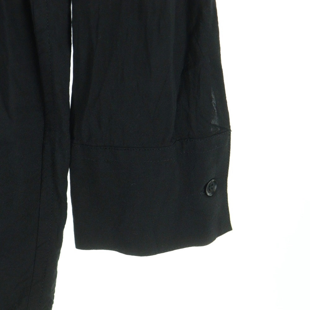 Ground Y(グラウンドワイ) 19AW ×ONE PIECE ワンピース フランキー グラフィックプリント ジグソーパズル カットアウト レーヨン ロング 長袖シャツ ブラック GC-B22-202