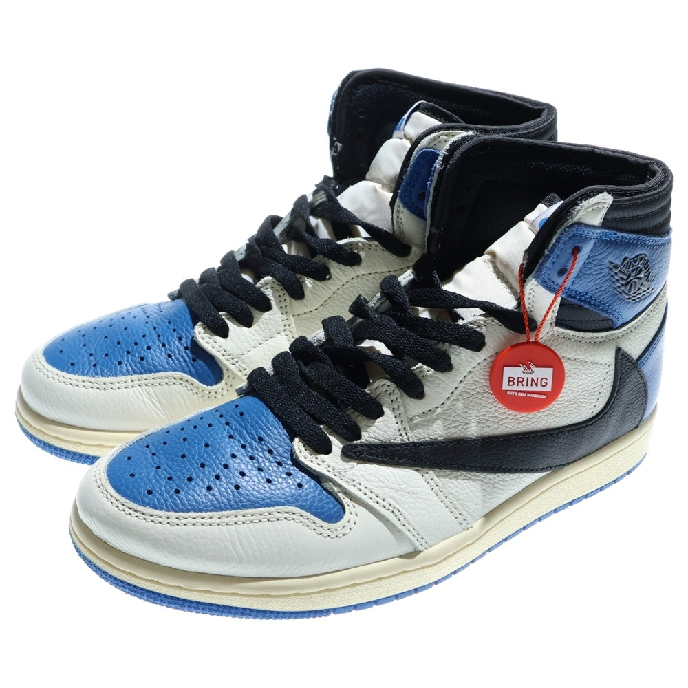 NIKE(ナイキ) ×TRAVIS SCOTT ×FRAGMENT AIR JORDAN1 RETRO HIGH OG SP トラヴィススコット フラグメント エアジョーダン1 ハイカットスニーカー US8/26cm DH3227-105