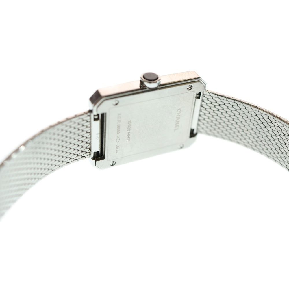 CHANEL(シャネル) ボーイフレンド ツイード 黒文字盤 ステンレス 電池式 SS/QZ H4876 腕時計 レディース