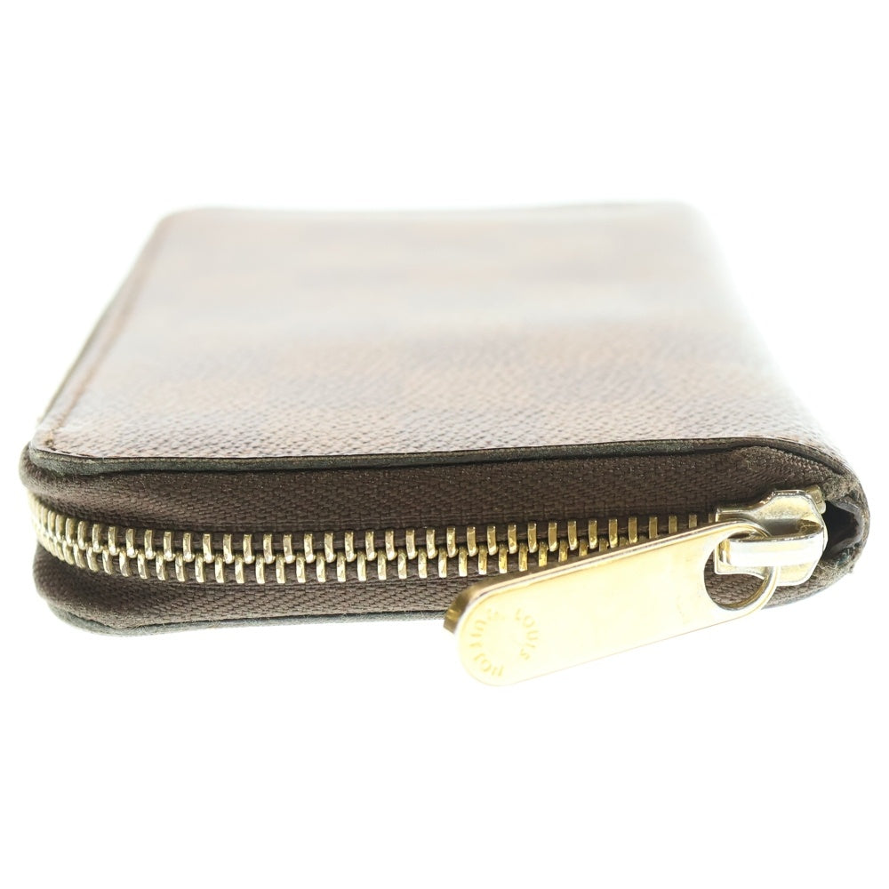 LOUIS VUITTON(ルイヴィトン) ダミエ ジッピー ロングウォレット カードケース 長財布 ブラウン PVC レザー N60028 ゴールド金具