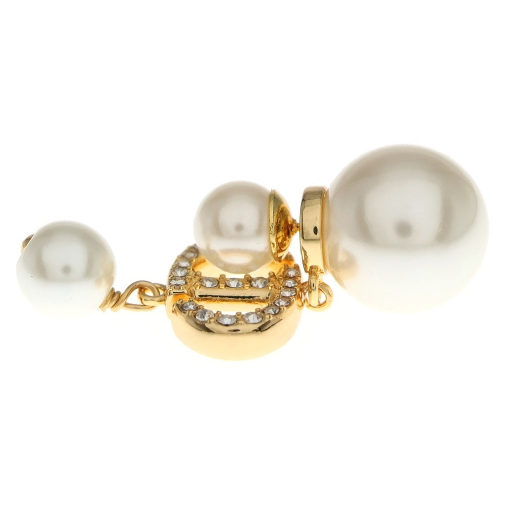 Christian Dior(クリスチャンディオール) CDパール ラインストーン