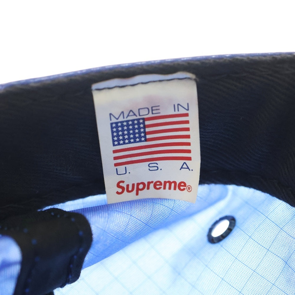 SUPREME(シュプリーム) 19SS Splatter Camp Cap ビニールスプラッターキャンプキャンプ ブルー