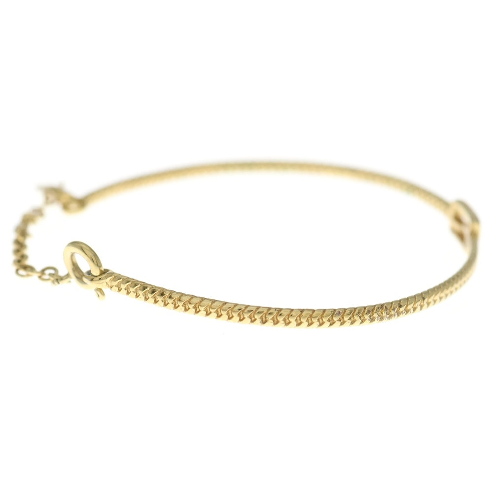 FENDI(フェンディ) FFロゴ バゲット チェーンブレスレット ゴールド