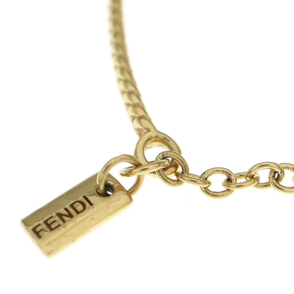 FENDI(フェンディ) FFロゴ バゲット チェーンブレスレット ゴールド レディース