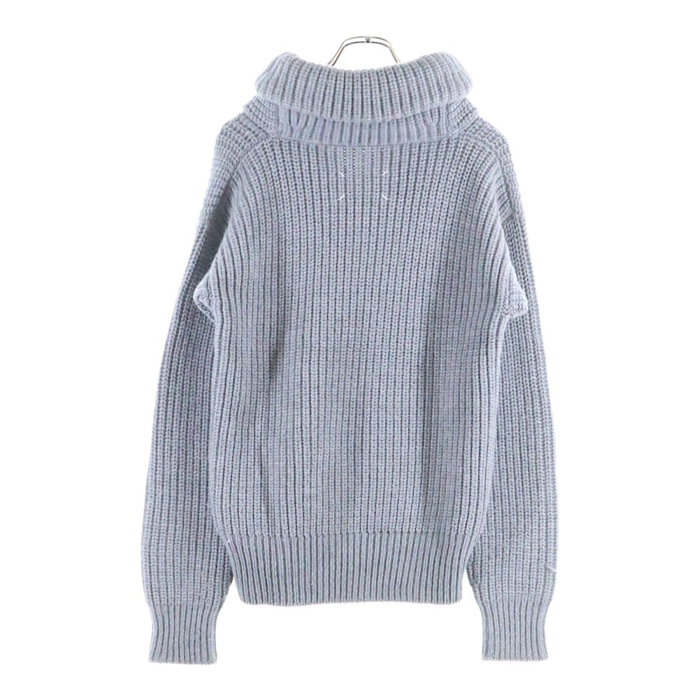 Martin Margiela(マルタンマルジェラ) 05AW ここのえタグ ウール ショールカラー プルオーバー 長袖ニット セーター グレー 30 YM070 61334