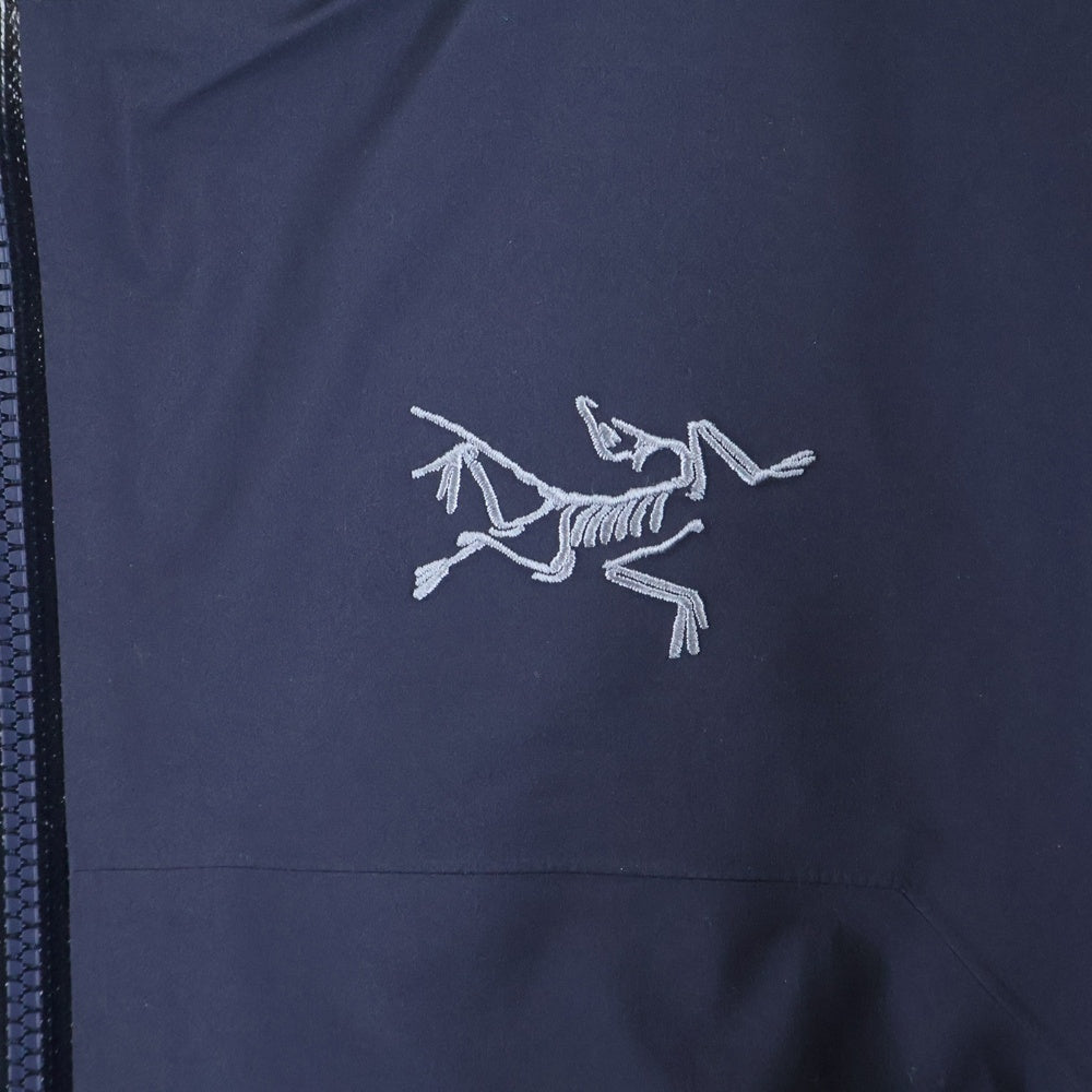 ARC'TERYX(アークテリクス) BETA JACKET ベータ ロゴ刺繍 ナイロン フーデッド ジップアップ ジャケット ネイビー X00000758401