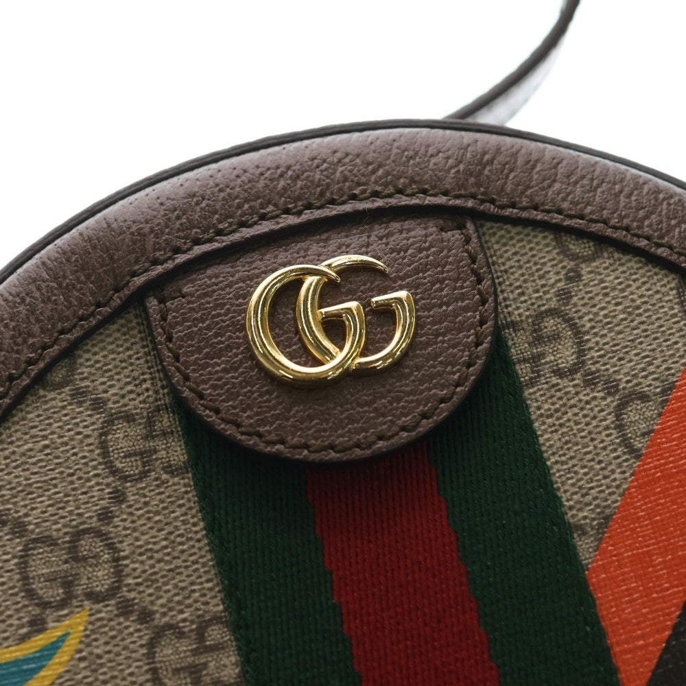 GUCCI(グッチ) GGスプリームキャンバス オフィディア レザーショルダーバッグ ブラウン/マルチカラー 574978 レディース