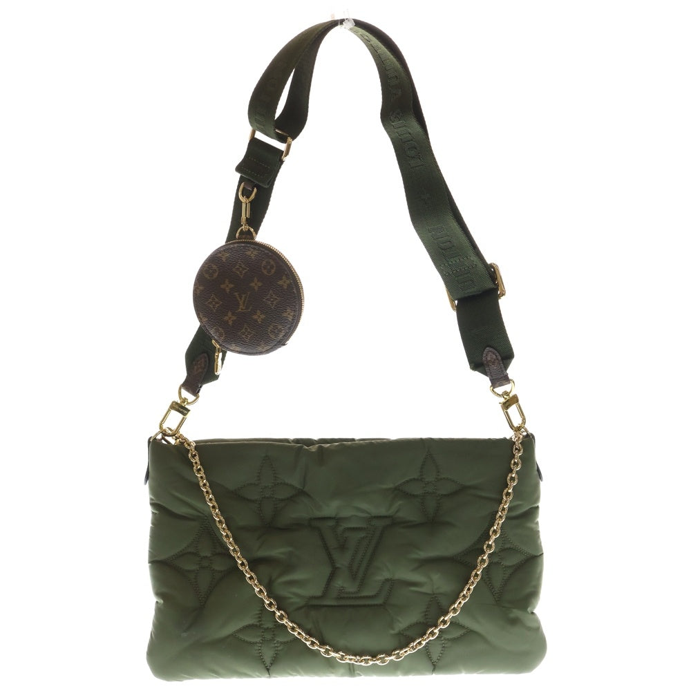 LOUIS VUITTON(ルイヴィトン) モノグラム LVピロー マキシ ミュルティ ポシェットアクセソワール 2WAY ポーチ付ナイロンショルダーバッグ チェーンハンドバッグ M58977 レディース