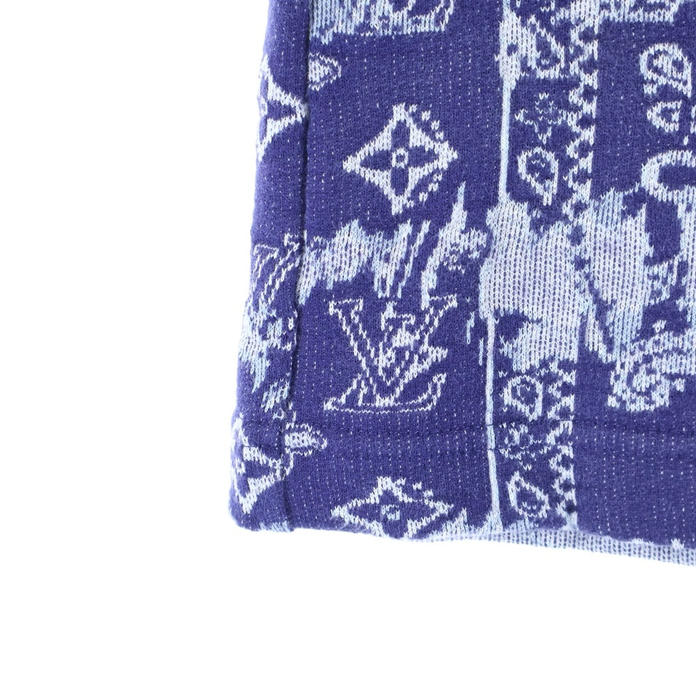 LOUIS VUITTON(ルイヴィトン) 22AW モノグラム バンダナ コットンショーツ ハーフパンツ ブルー RM222M N31 HNY27W