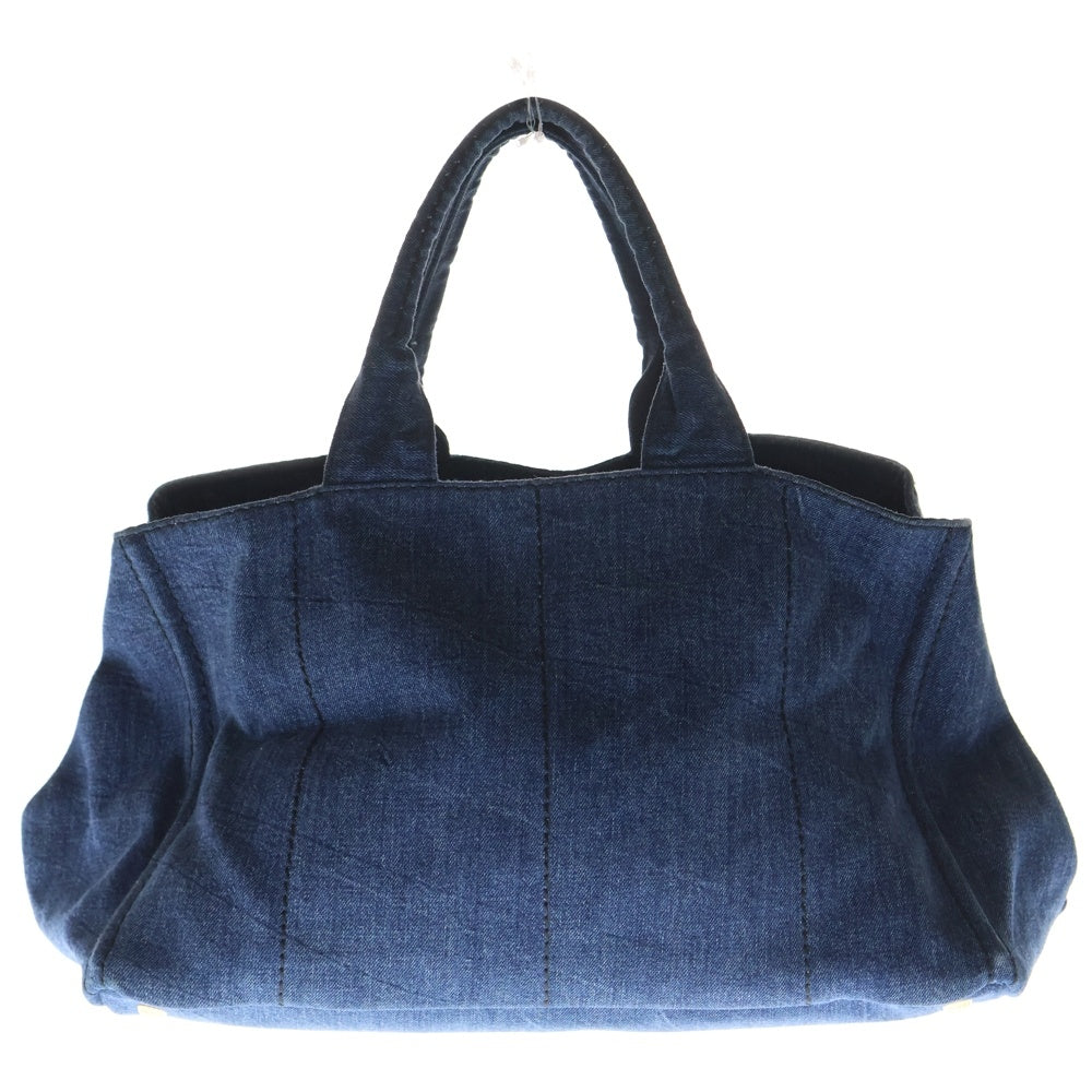 PRADA(プラダ) カナパ デニム トートバッグ ラージ ハンドバッグ