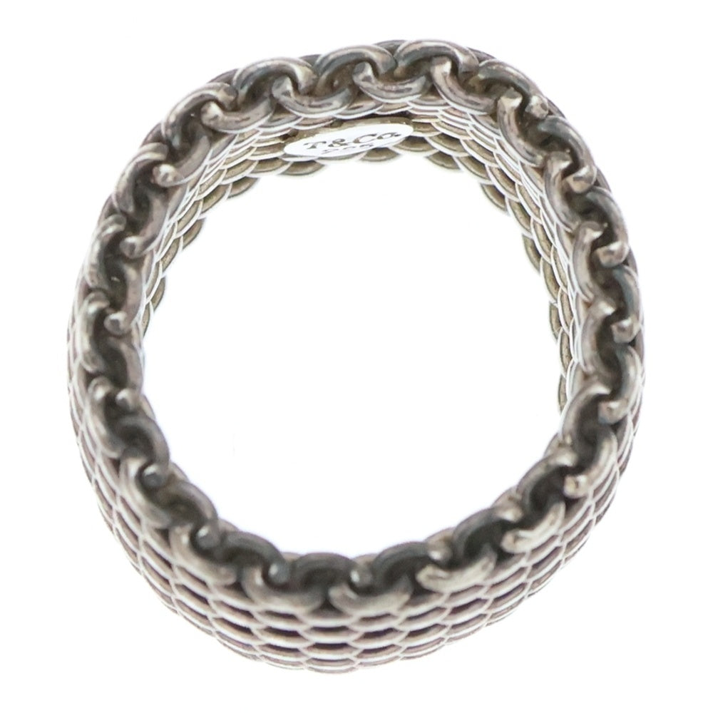 TIFFANY & Co.(ティファニー) サマセット メッシュリング 指輪 シルバー Ag925 8.2g
