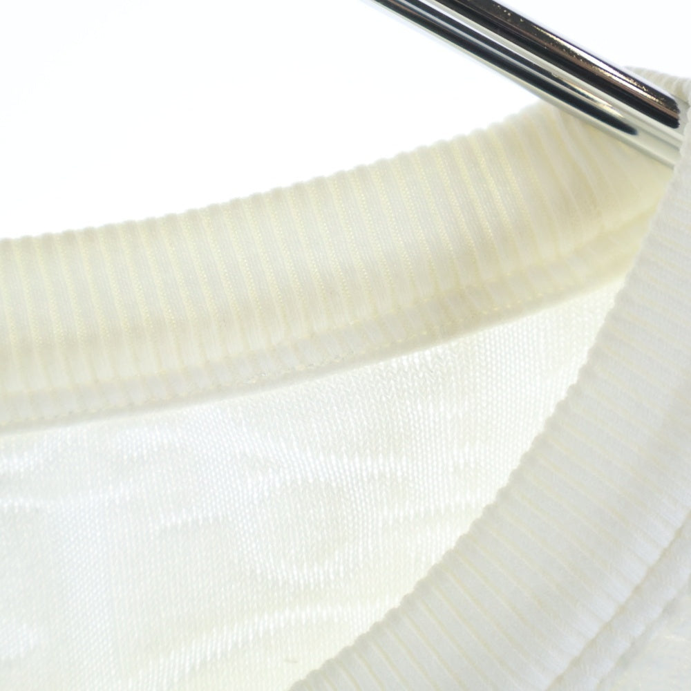 Christian Dior(クリスチャンディオール) オブリーク パイル 半袖Tシャツ ホワイト