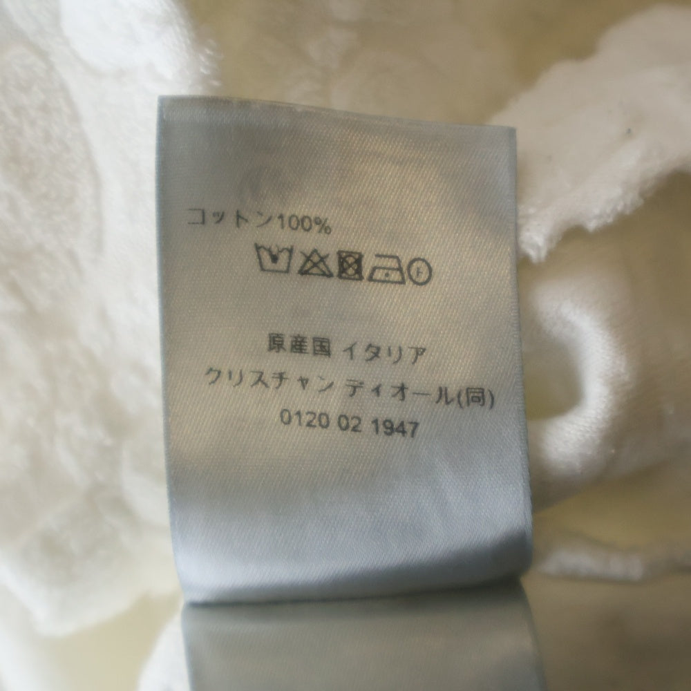 Christian Dior(クリスチャンディオール) オブリーク パイル 半袖Tシャツ ホワイト